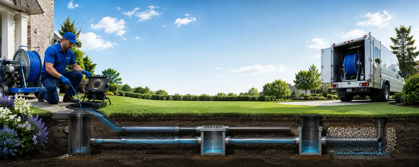 Outdoor drain cleaning information for Merrill, IA